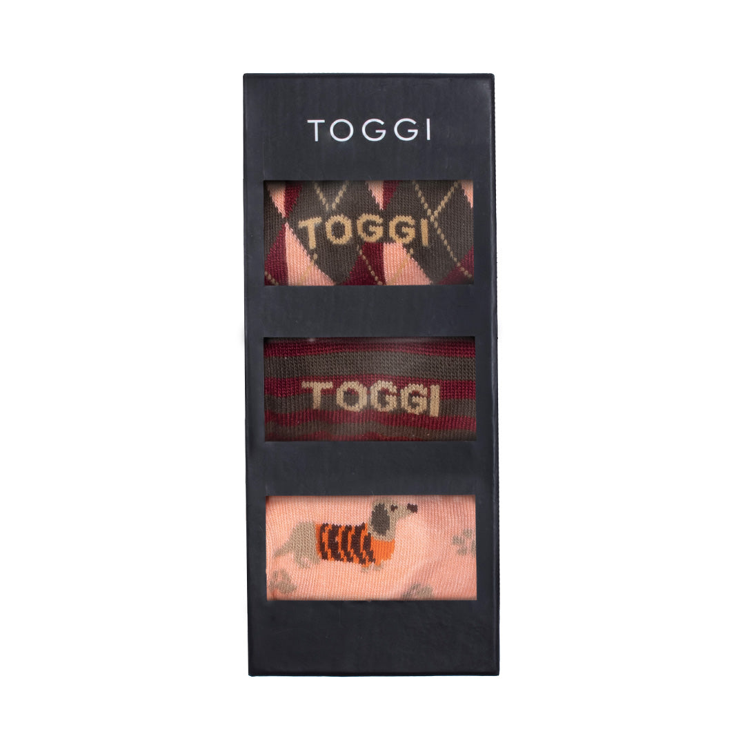 Toggi Loughty Women's Socks #colour_burgundy