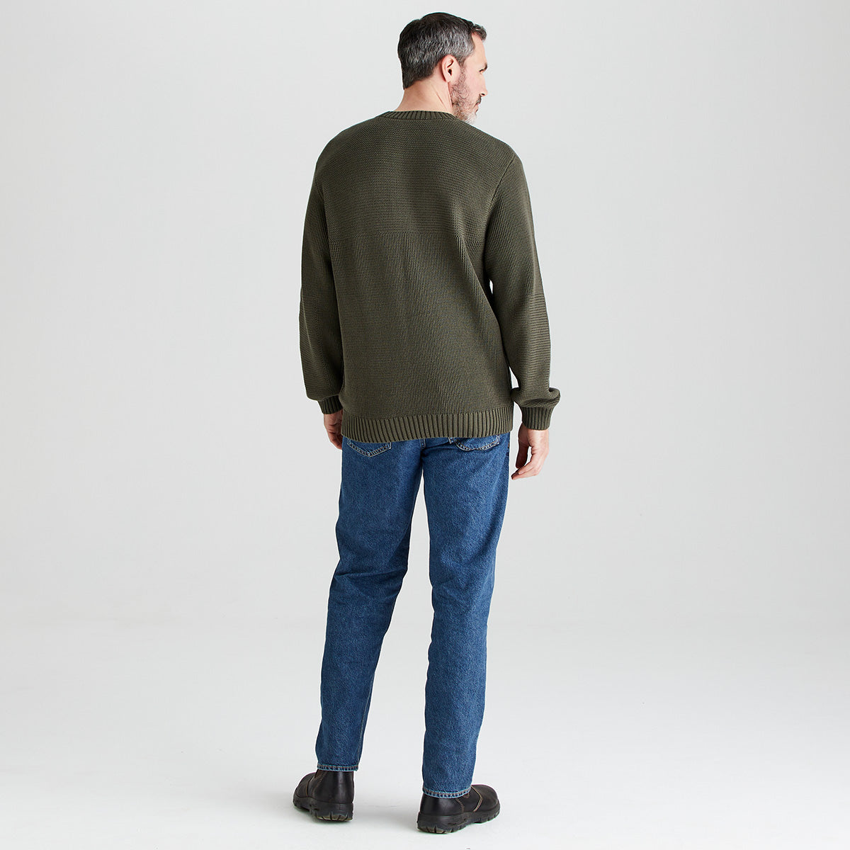Men's Journeyman Knit Jumper - Moss