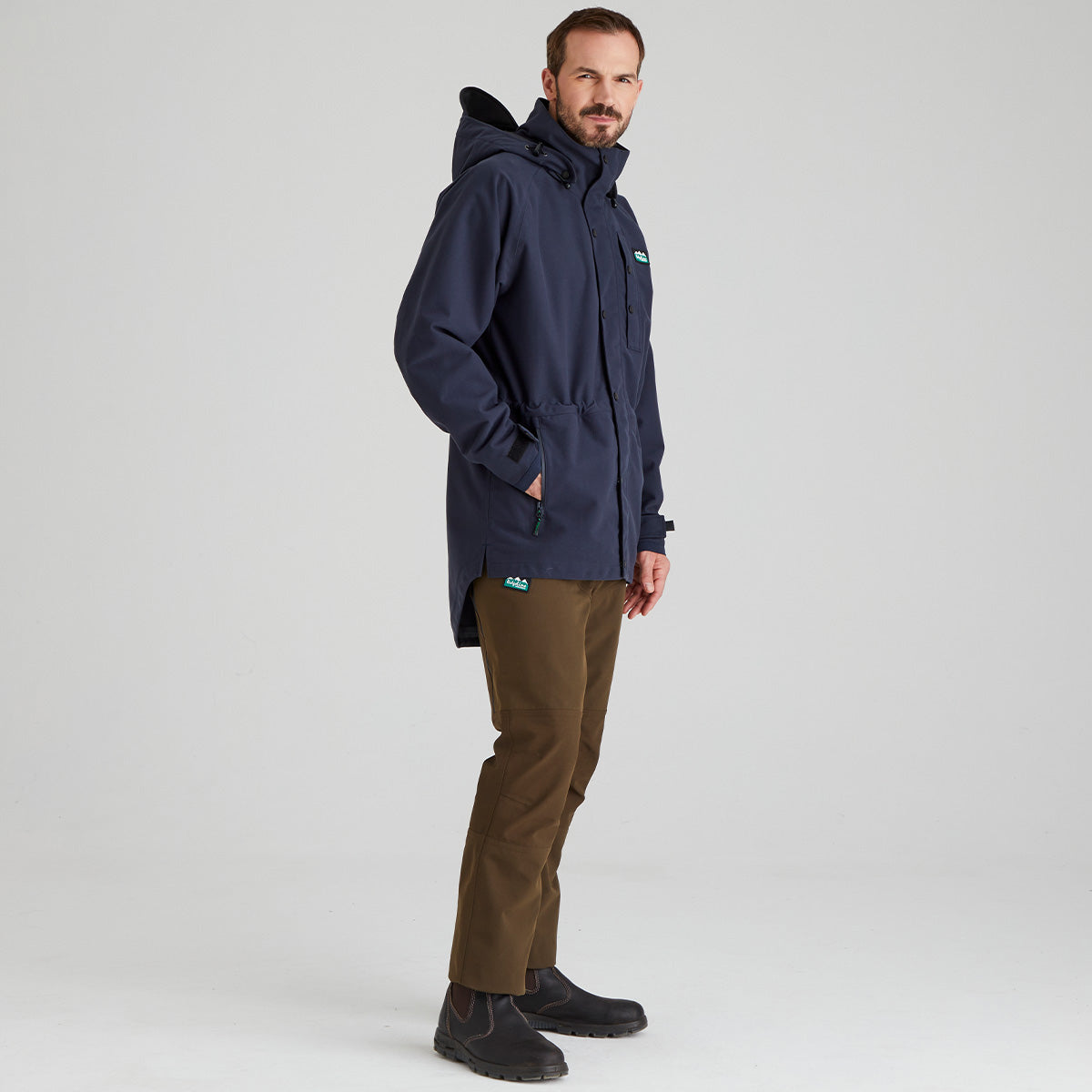 Ridgeline Mens Monsoon Classic Jacket #colour_navy