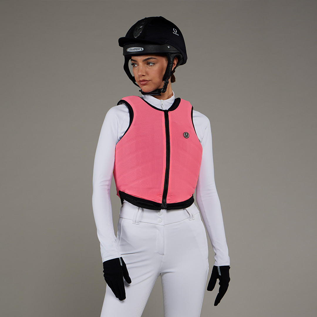 Champion TI22 Adults Coloured Mesh Vest #colour_hot-pink