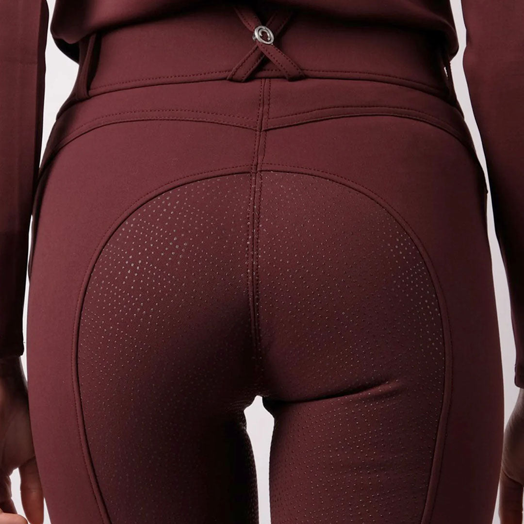 Montar Megan High Waisted Vol 2 Full Grip Riding Breeches #colour_plum
