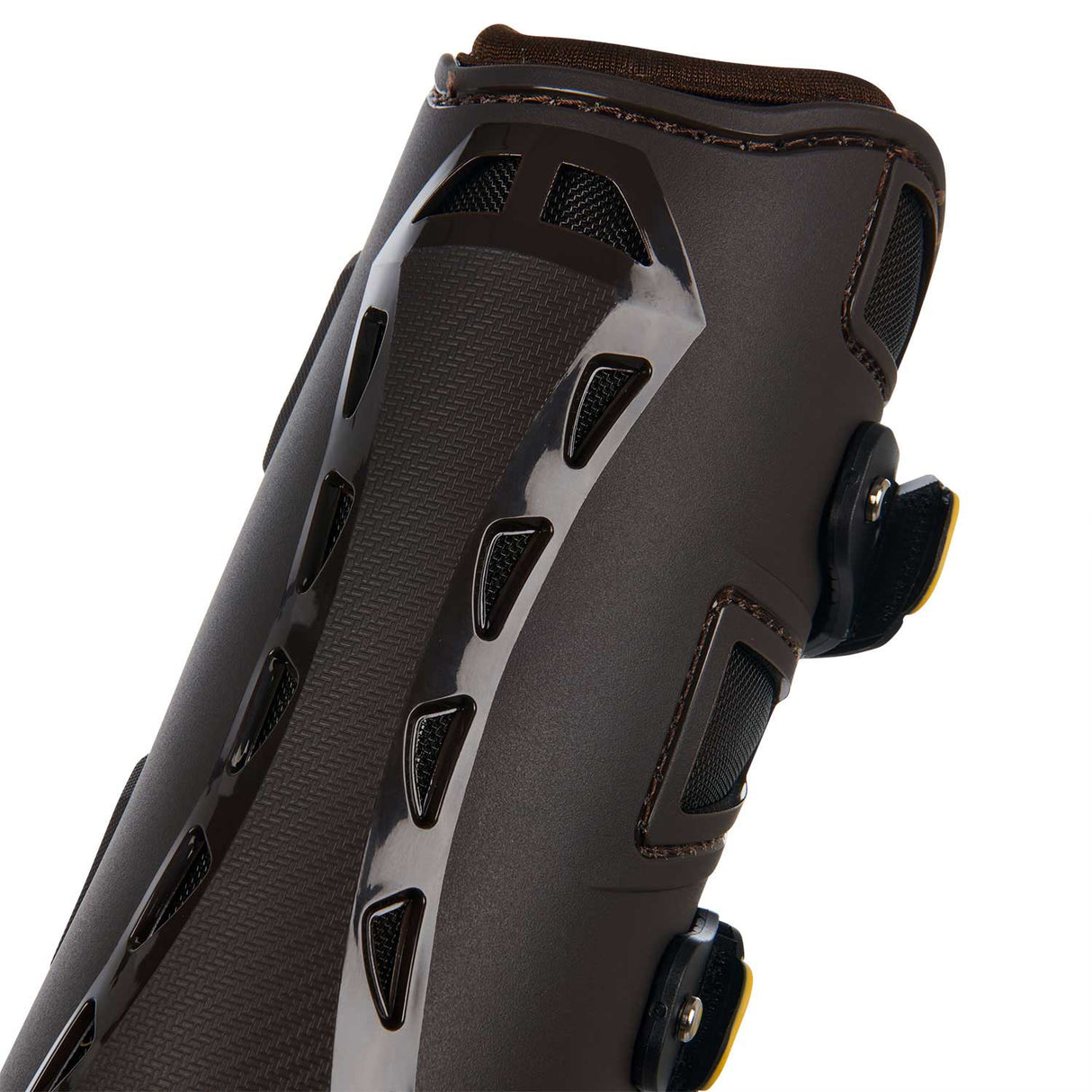 Equestro Tendon Boots In Polyurethane And Neoprene #colour_brown