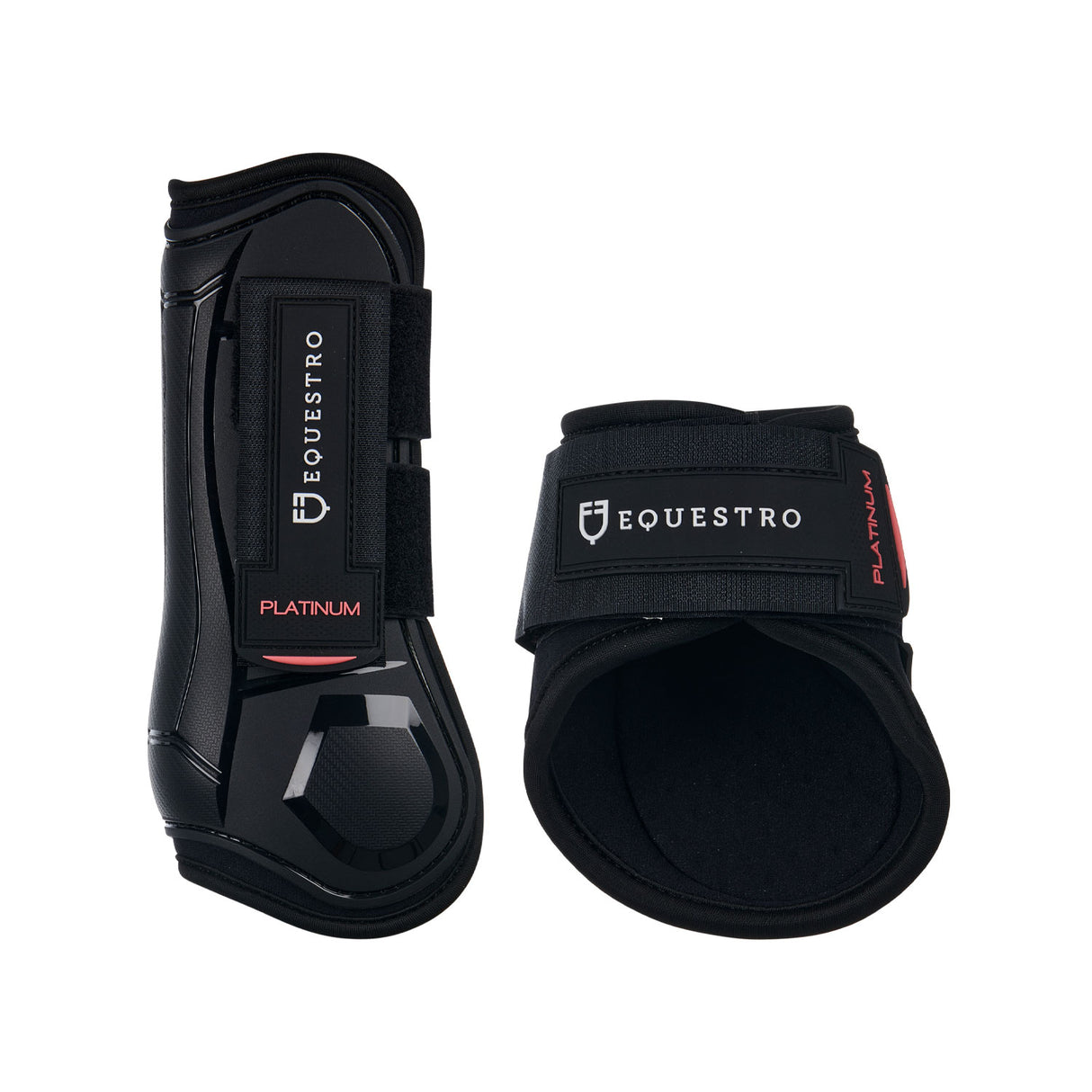 Equestro Tendon Boots And Young Horse Fetlock Set In Tpu E Neoprene #colour_black