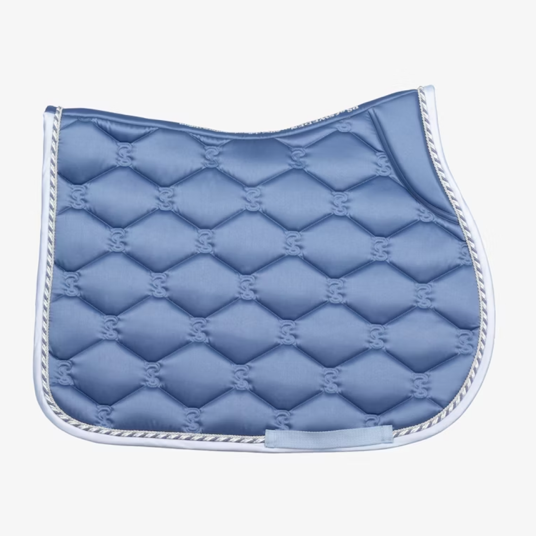 PS of Sweden Dove Blue Signature Jump Saddle Pad #colour_dove-blue