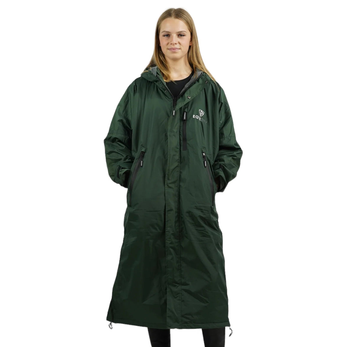 EQUIDRY Women's Thin Fleece Evolution #colour_black-forest-green