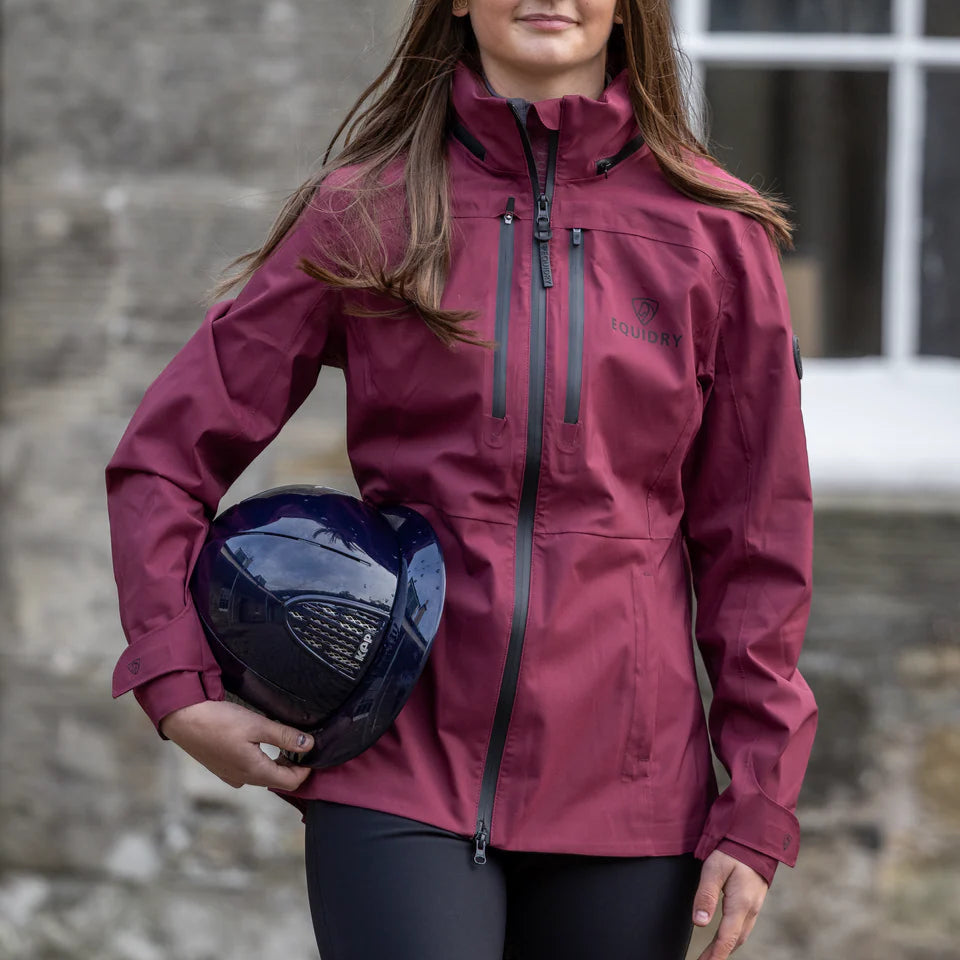 EQUIDRY Girl's Varsha Jacket #colour_plum