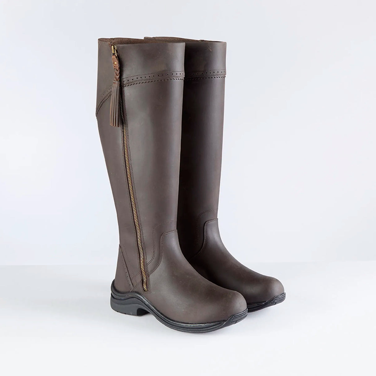 Toggi Rutland Regular Leg Country Boots #colour_chocolate