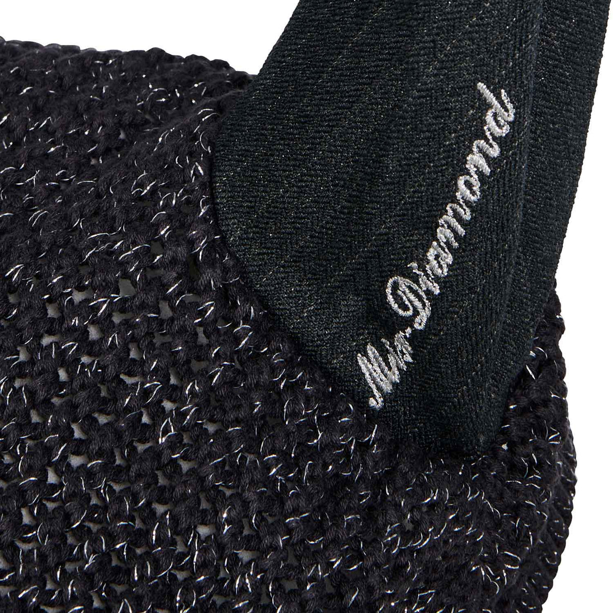 Equestro Cotton Fly Veil With Cordura Fabric And Glitter #colour_grey