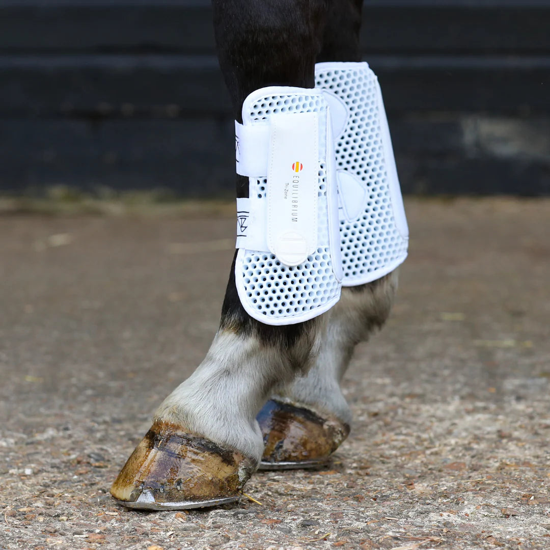 Equilibrium Tri-Zone Open Fronted Boots #colour_white