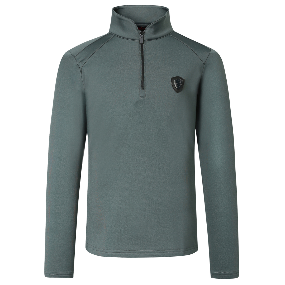 Covalliero Childrens Active Shirt #colour_jade-green