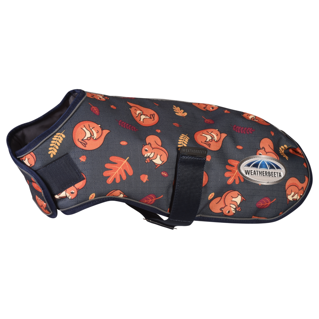 Weatherbeeta Comfitec Premier Free Parka Dog Coat Medium #colour_squirrel-print