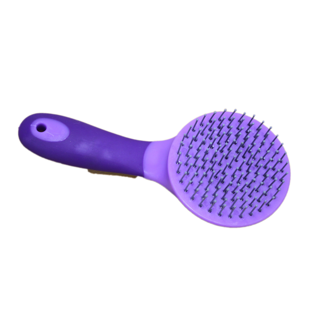 Mackey Two Tone Round Mane & Tail Brush #colour_purple-lilac