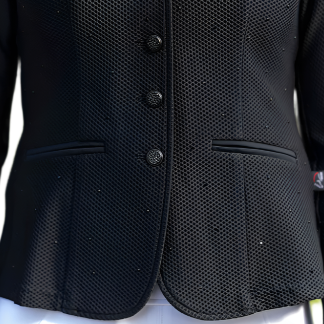 HKM Ladies Competition Jacket -Crystal- #colour_black