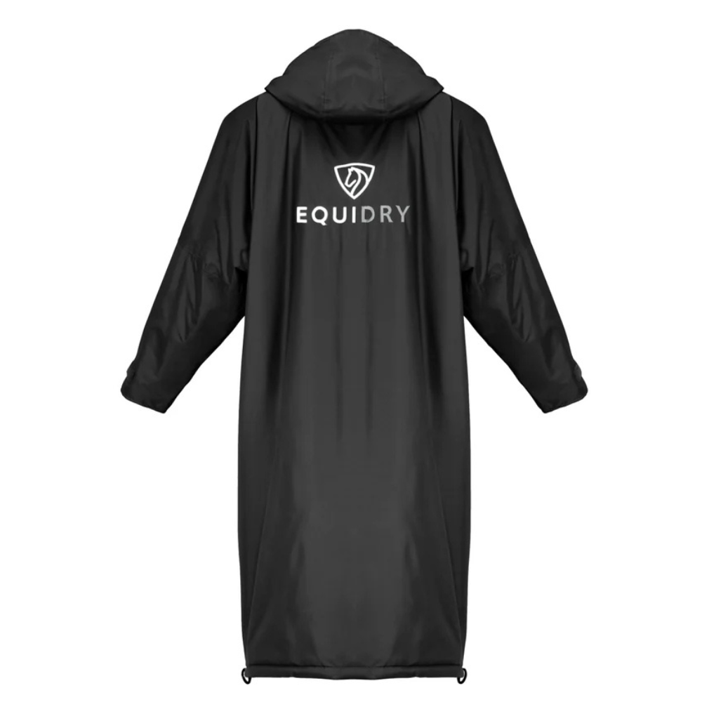 EQUIDRY Women's Thick Fleece Evolution Stowaway Hood #colour_black-black