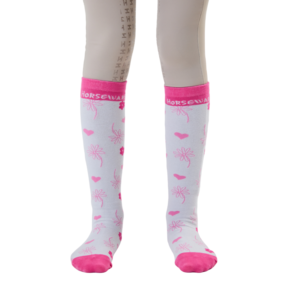 Horseware Ireland Children's Riding Socks #colour_pink