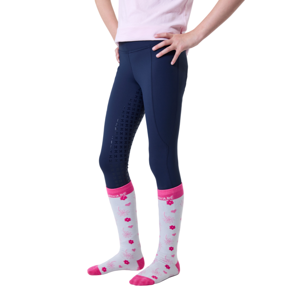 Horseware Ireland Children's Riding Tights #colour_core-navy