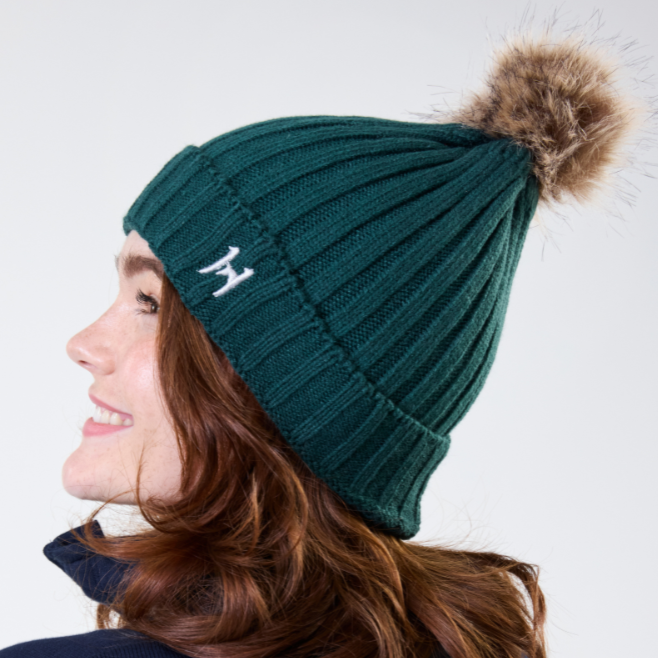 Horseware Ireland Aura Knitted Hat #colour_dynasty-green