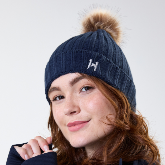 Horseware Ireland Aura Knitted Hat #colour_core-navy