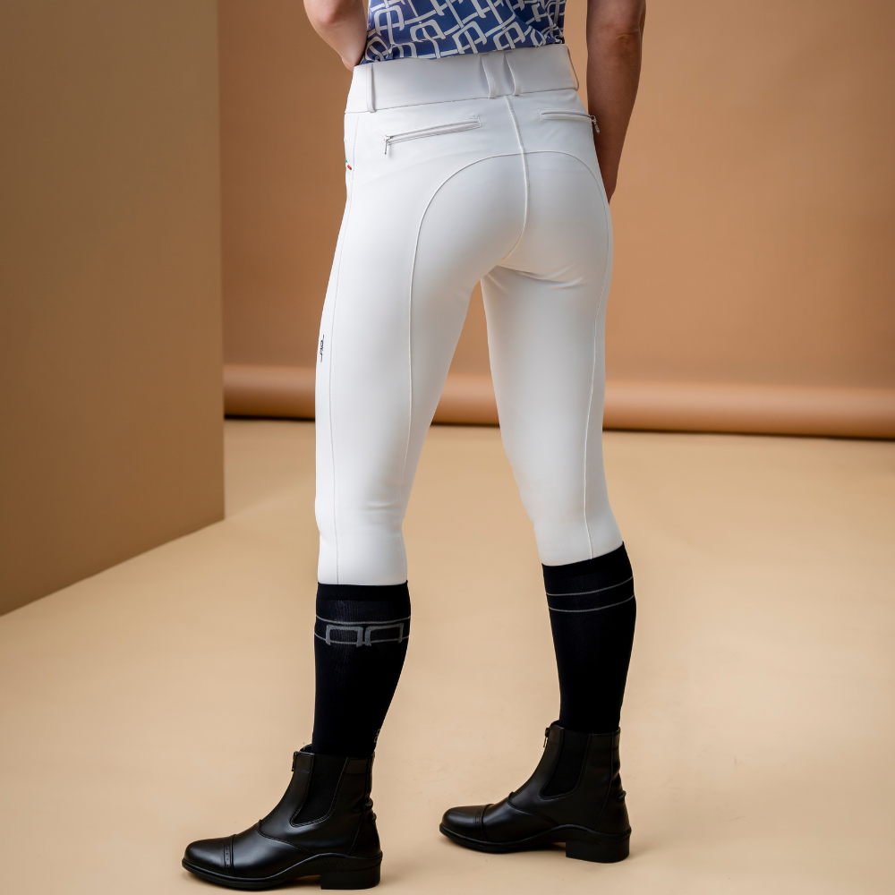 Alessandro Albanese Aria Full Seat Mid Rise Breech #colour_core-white