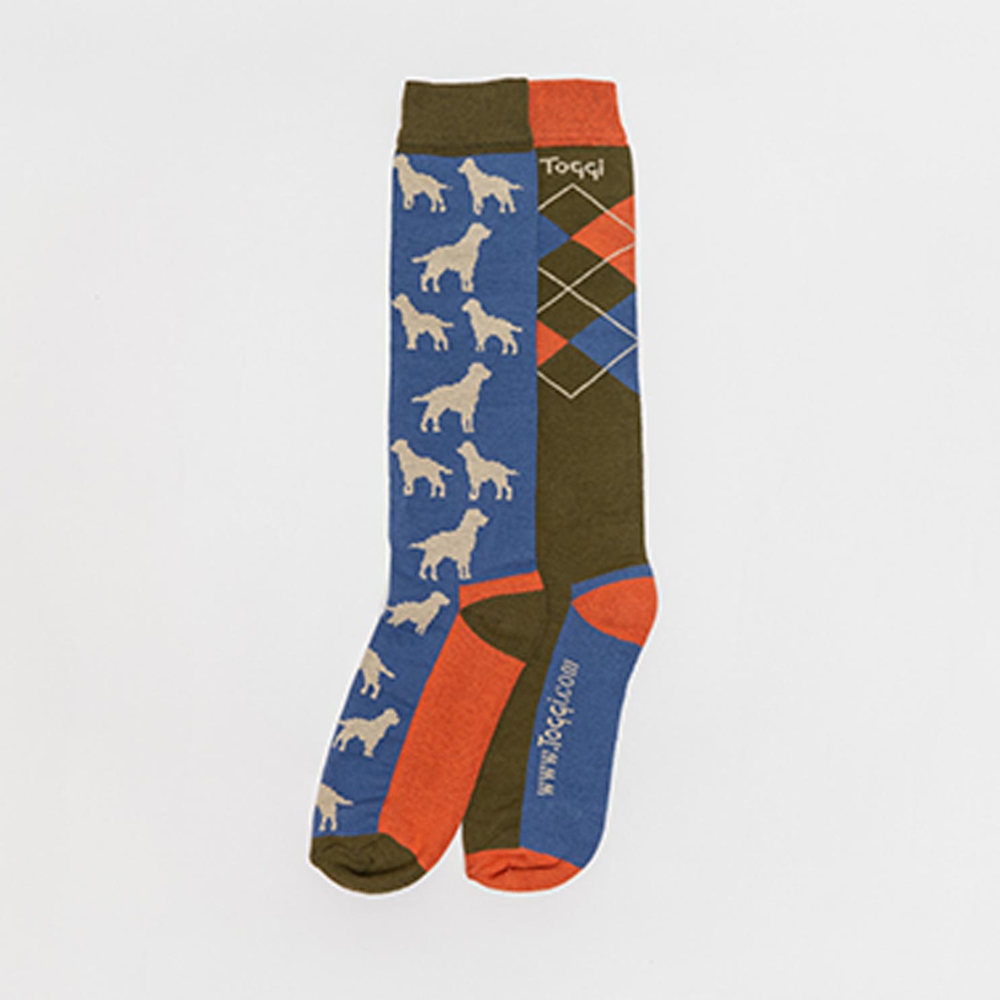 Toggi Dog & Argyle Socks 2 Pack #$colour_blue-green