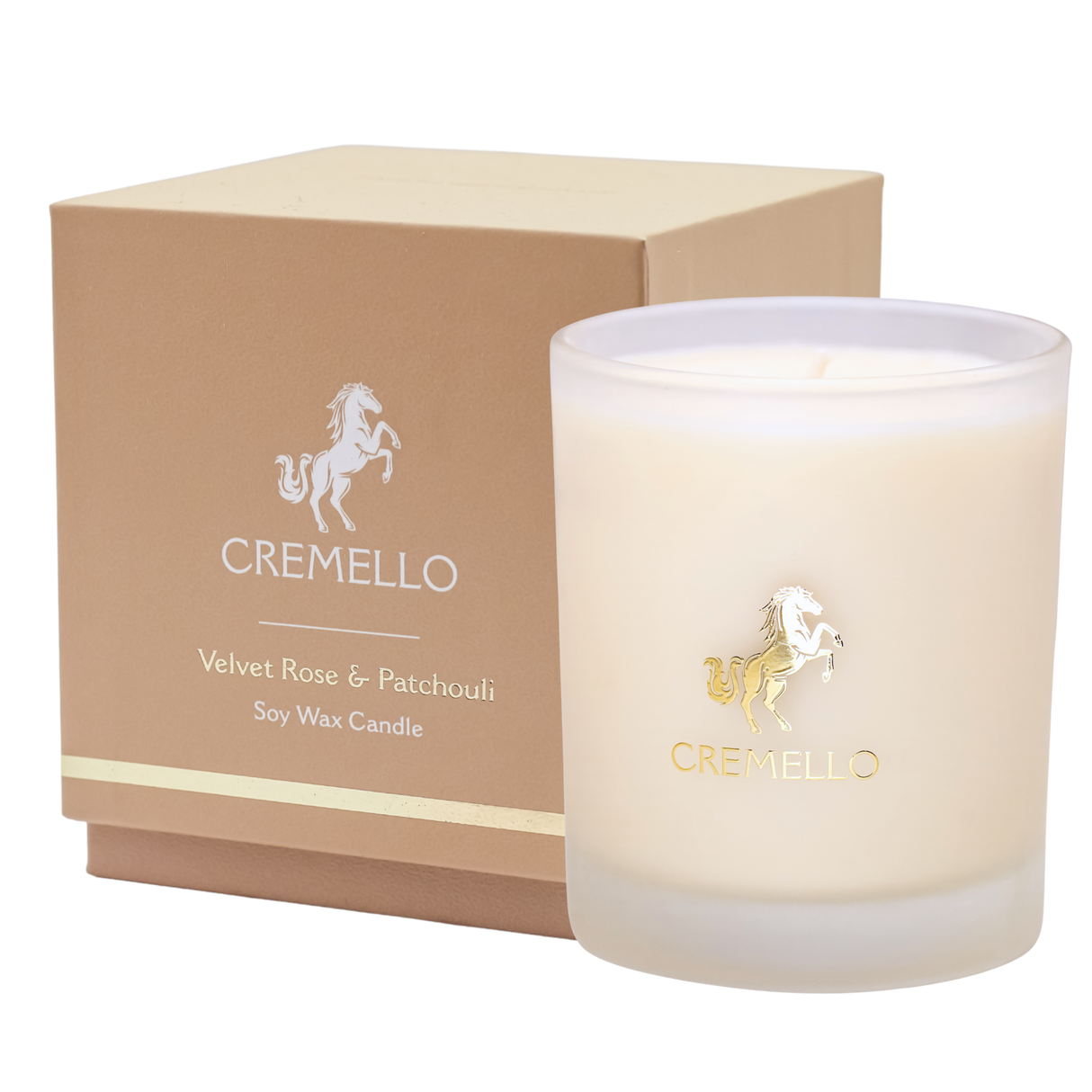 Cremello Velvet Rose & Patchouli Wax Candle