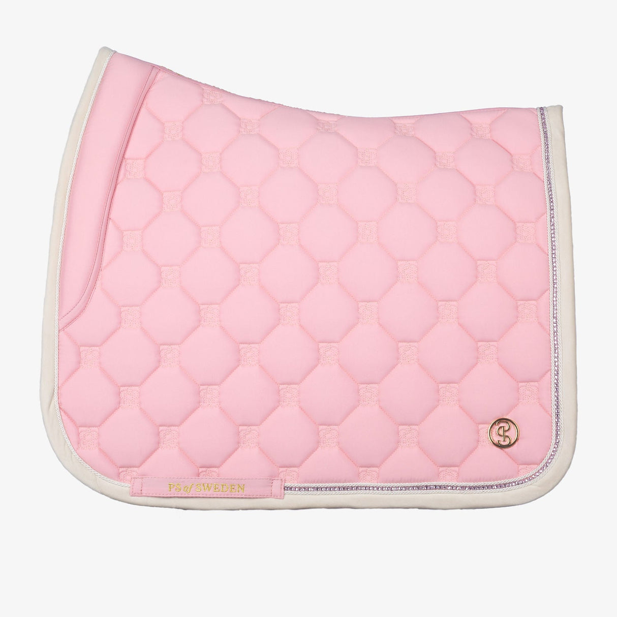 PS of Sweden Vintage Monogram Dressage Saddle Pad #colour_hortensia-pink