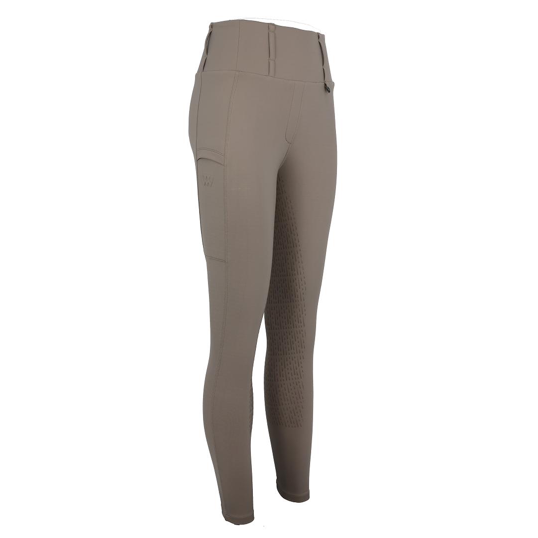 Woof Wear All Season Ladies Full Seat Riding Tights #colour_stone