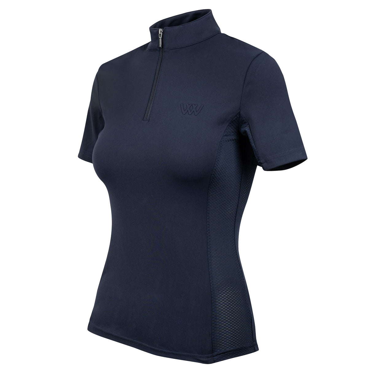 Woof Wear Ladies Short Sleeve Tech Riding Shirt #colour_navy