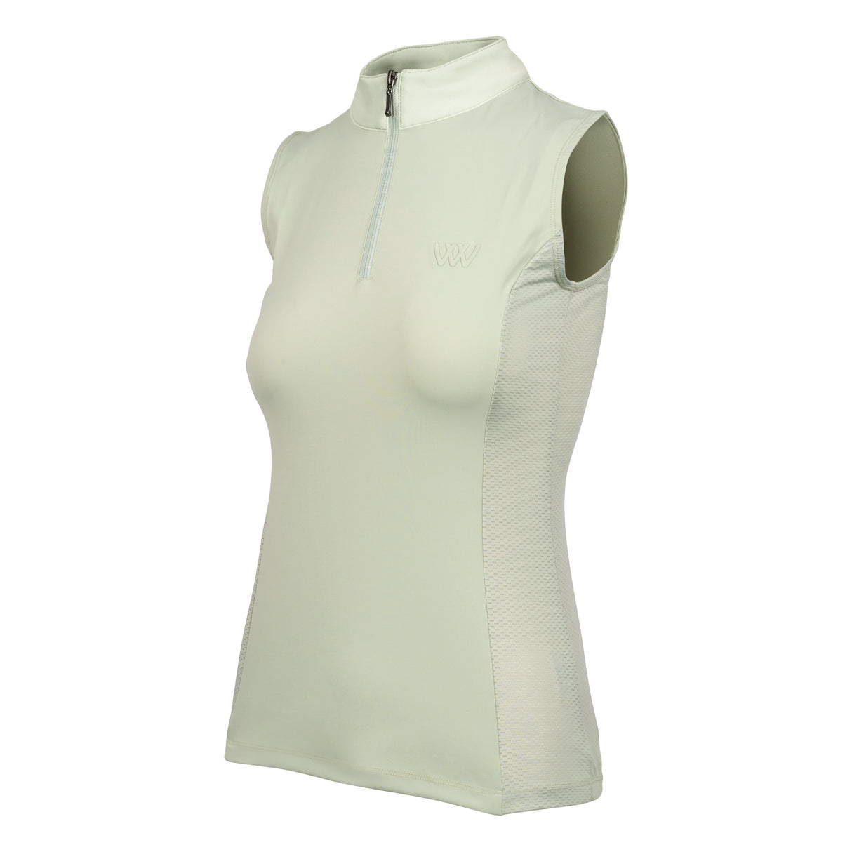 Woof Wear Ladies Sleeveless Tech Riding Shirt #colour_sage-green
