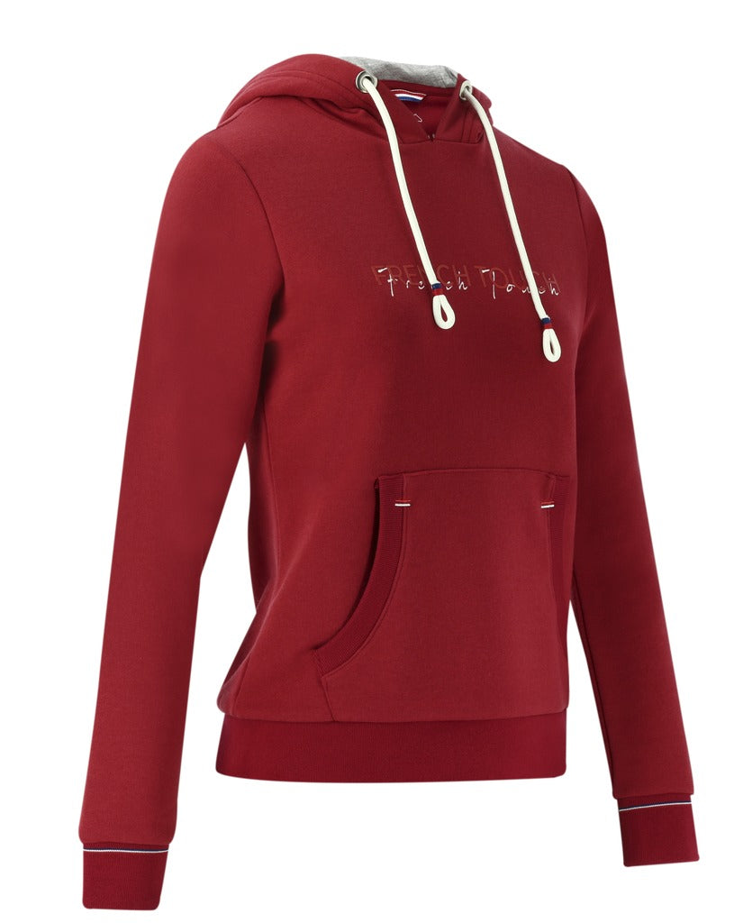 Equitheme Ladies Britney Hooded Sweater #colour_cherry