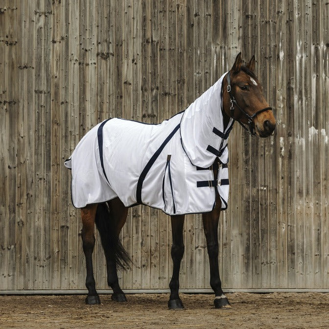 Equitheme Mesh Combo Fly Rug #colour_white