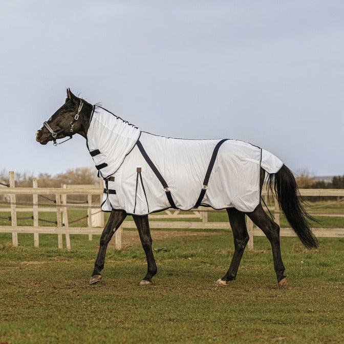 Equitheme Mesh Combo Fly Rug #colour_white