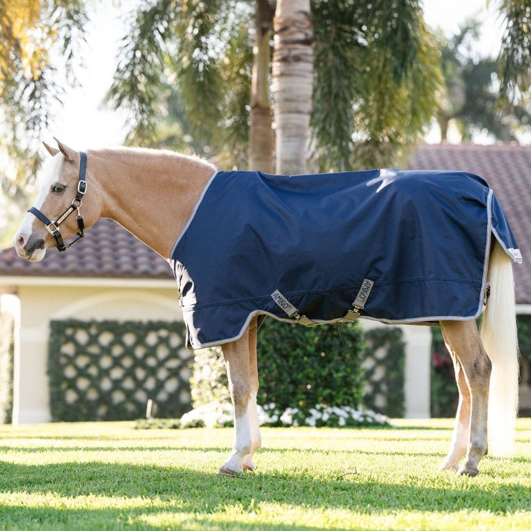 Horseware Ireland Amigo 1200D Pony 250g Turnout Rug #colour_navy-titanium-grey-silver