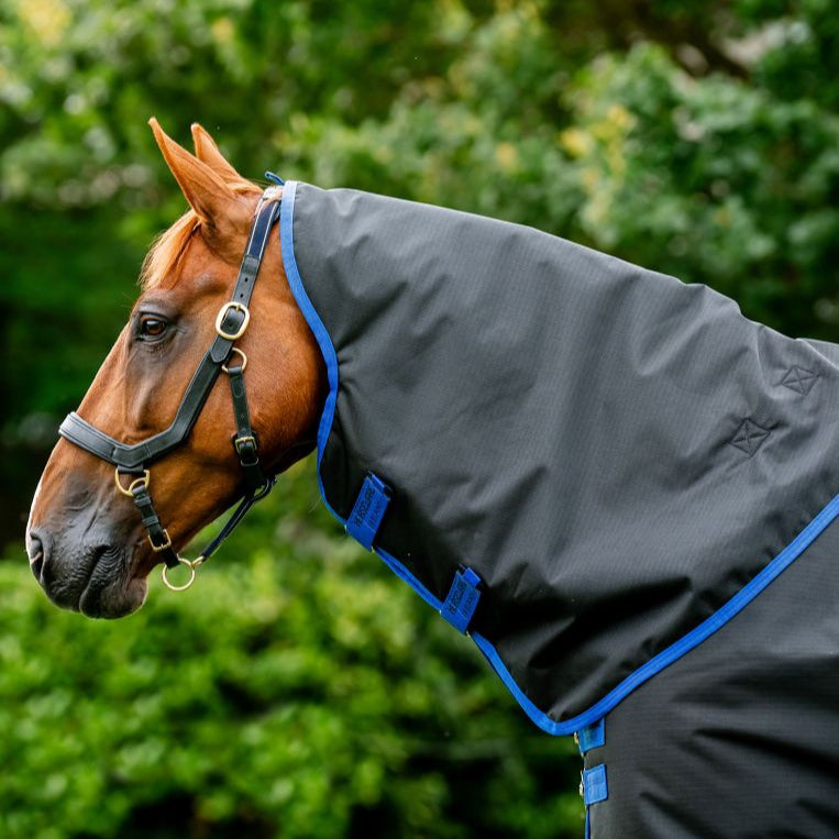 Horseware Ireland Amigo Ripstop 900D Turnout Hood 150g #colour_black-classic-blue