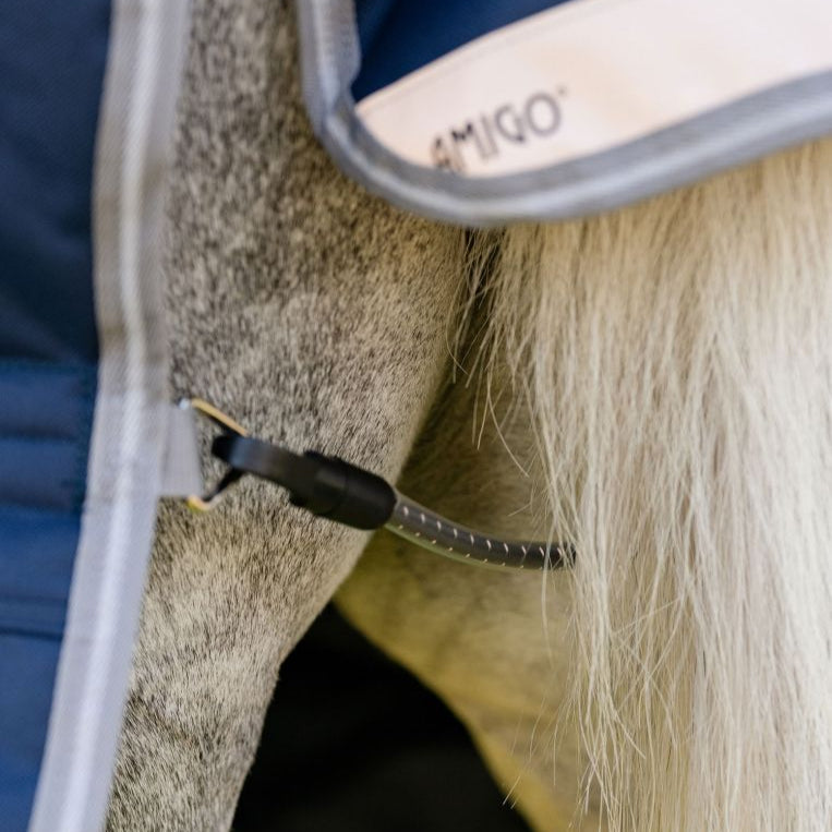 Horseware Ireland Amigo 1200D Pony 250g Turnout Rug #colour_navy-titanium-grey-silver