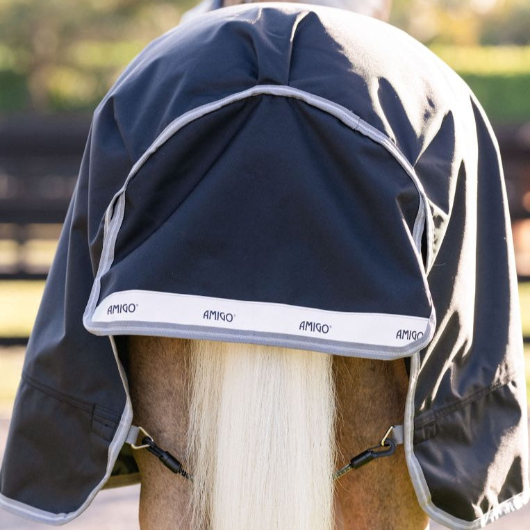 Horseware Ireland Amigo 1200D Pony 250g Turnout Rug #colour_black-titanium-grey-silver