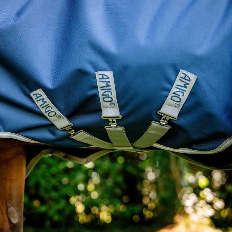 Horseware Ireland Amigo 1200D Wug 50g Turnout Rug #colour_navy-titanium-grey-silver