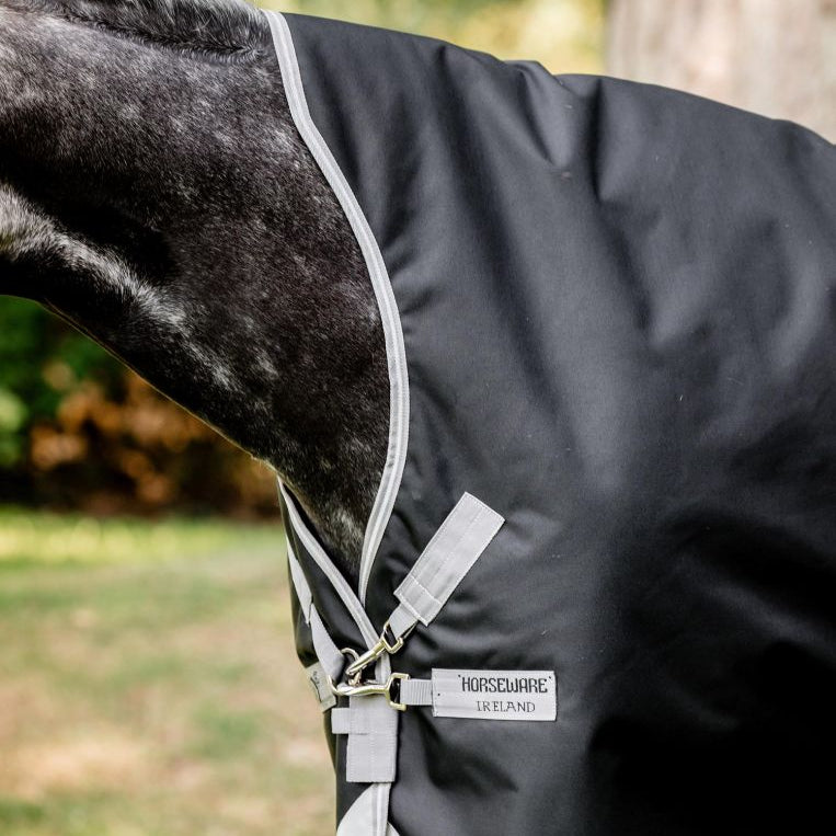 Horseware Ireland Amigo 1200D Wug 50g Turnout Rug #colour_black-titanium-grey-silver