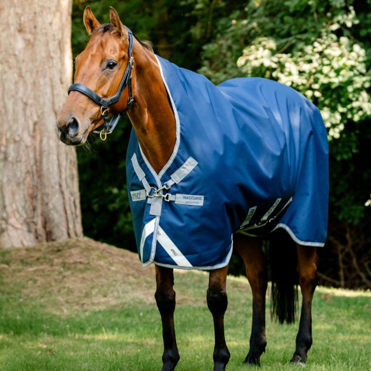 Horseware Ireland Amigo 1200D Wug 150g Turnout Rug #colour_navy-titanium-grey-silver