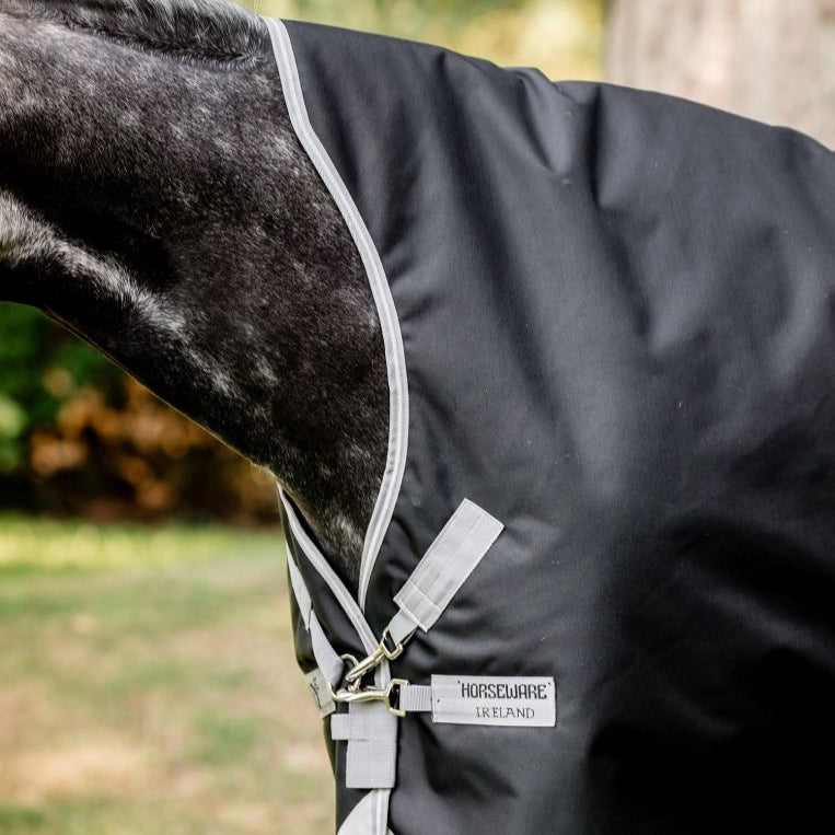 Horseware Ireland Amigo 1200D Wug 150g Turnout Rug #colour_black-titanium-grey-silver