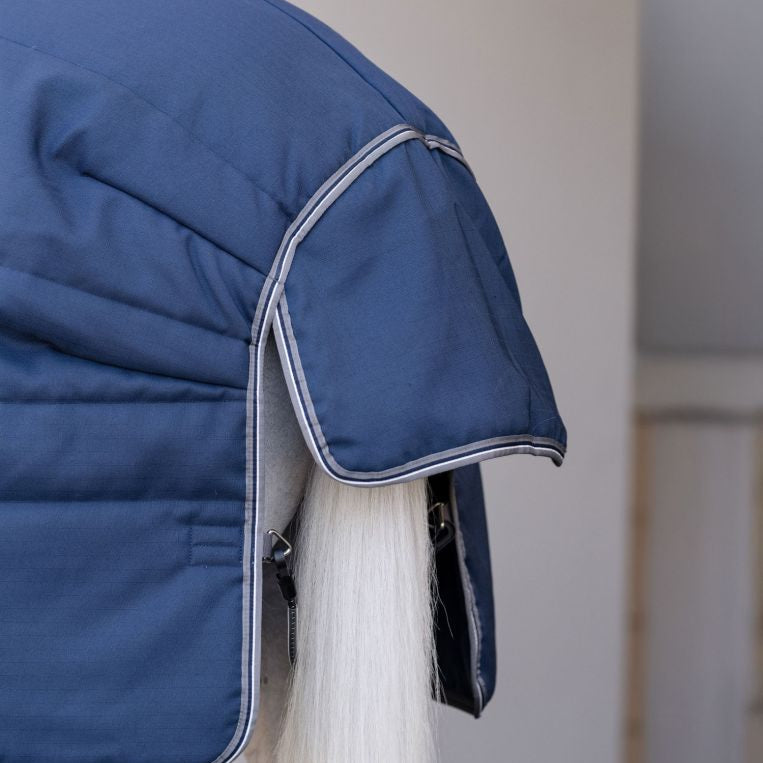 Horseware Ireland Rambo Optimo 200g Plus Stable Rug #colour_navy-thunderstorm-silver-grey