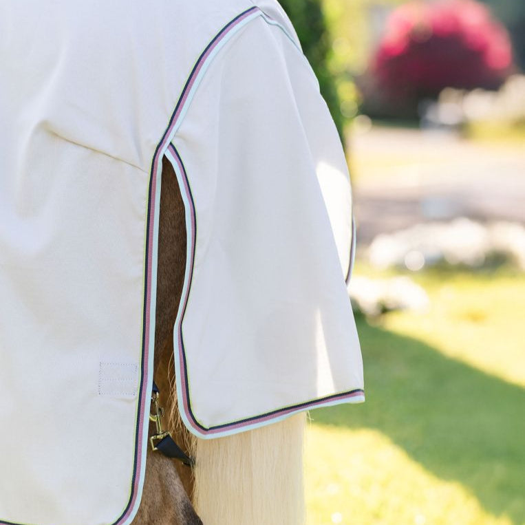 Horseware Ireland Amigo Ripstop Pony Hoody #colour_silver-lime-navy-pink-blue