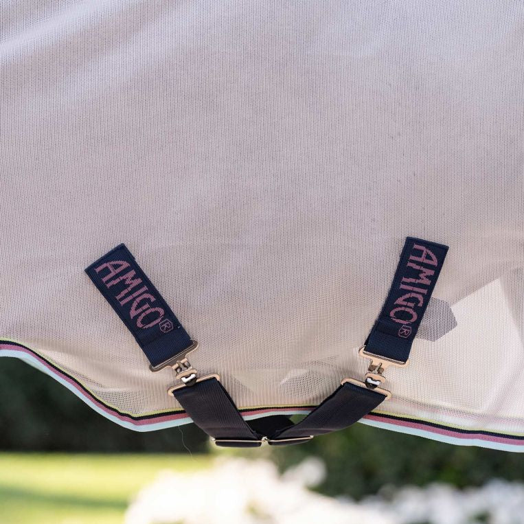 Horseware Ireland Amigo Bug Rug Pony Plus #colour_silver-lime-navy-pink-blue