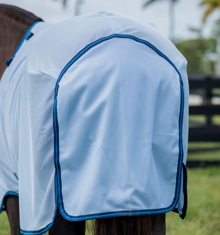 Horseware Ireland Amigo Bug Rug Fly Sheet #colour_azure-blue-navy-electric-blue