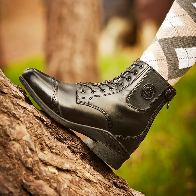 Mountain Horse Aurora Lace Paddock Boots #colour_black