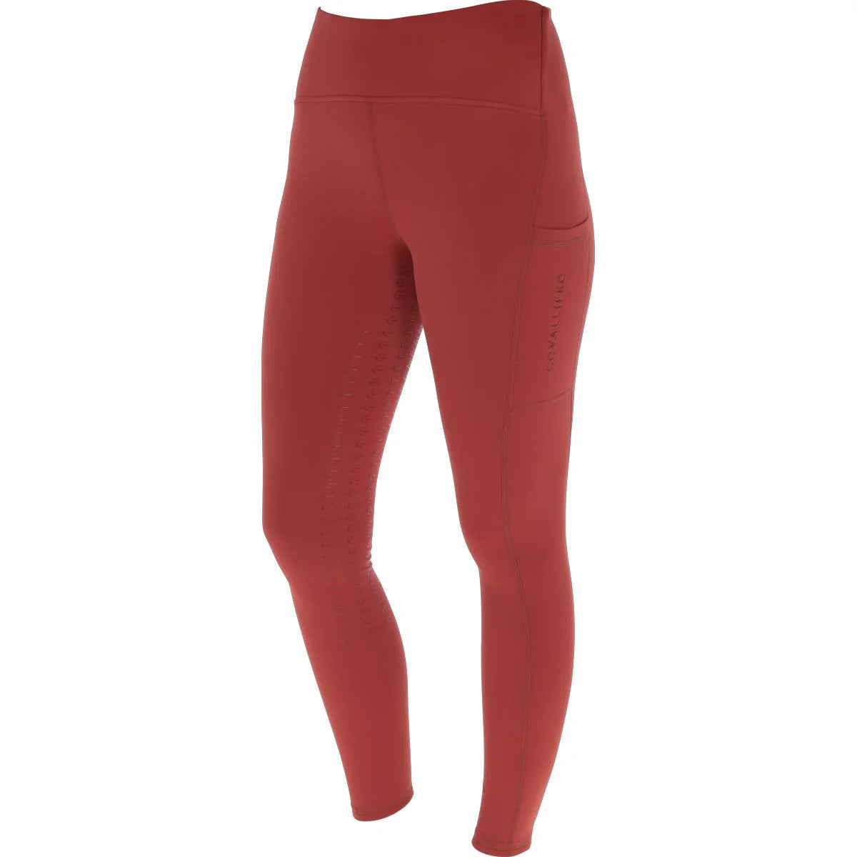Covalliero Ladies Full Grip Riding Tights #colour_rust
