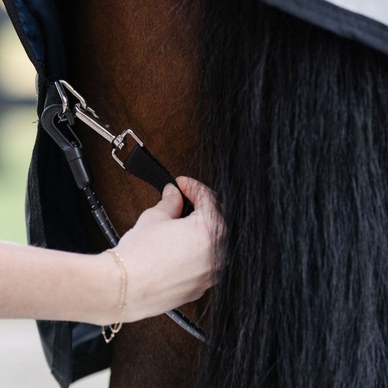 Horseware Ireland Elasticated Leg Straps #colour_black