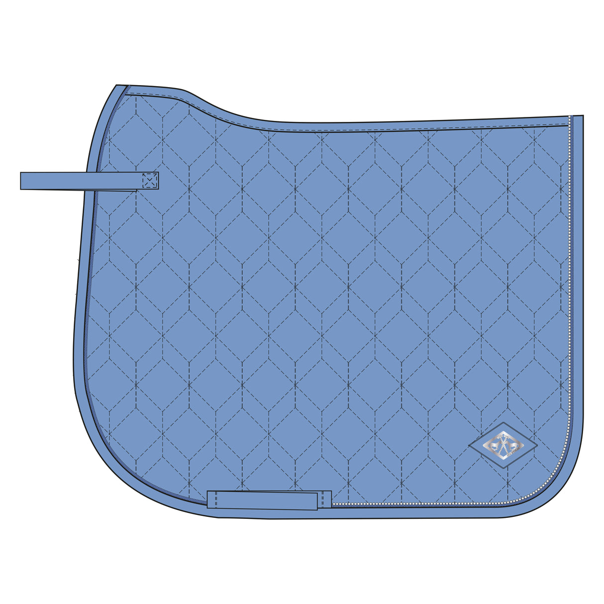 HV Polo Classic Dressage Saddle Pad Classic #colour_sea