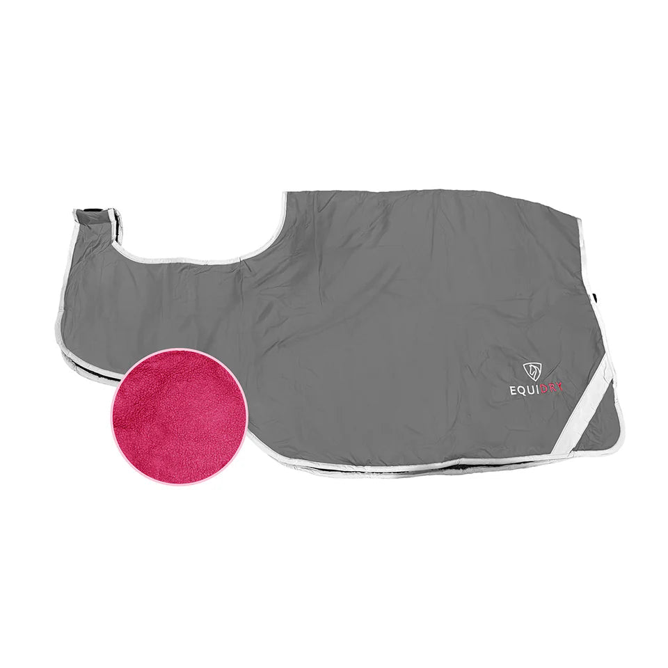 EQUIDRY Exercise Sheet Thick #colour_grey-peacock-pink