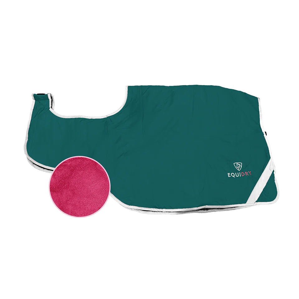 EQUIDRY Exercise Sheet Thick #colour_teal-peacock-pink